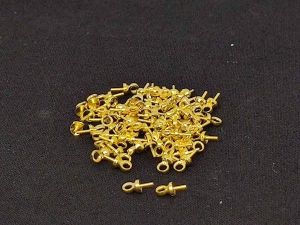 Bail Peg Pendants For Half Drilled Beads, Gold, Pack Of 5 Grams