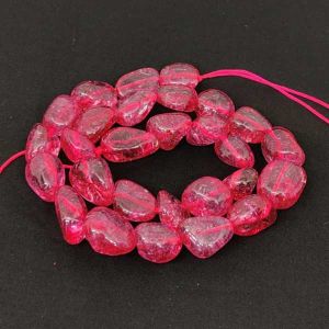 Imitation Tourmaline Tumbles, Pink