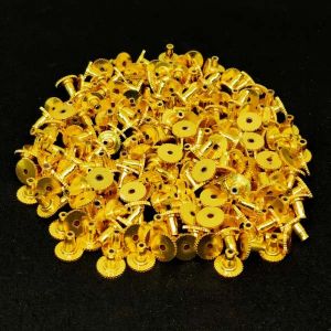 Back Stoppers, Gold finish, Pack of 10 Pairs
