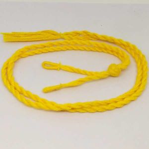 Cotton Rope (Dori), 18" Long (Adjustable), Yellow
