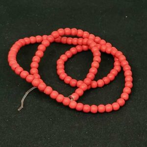 Synthetic Turquoise 4mm Round Red