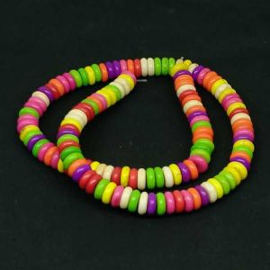 Turquoise Beads, Rondelle, Multicolor,10x2mm