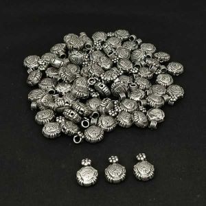 Kohlapuri Beads, 2 Hole Beads, Dhurga Ma, Sold By Pack Of 10 Pcs