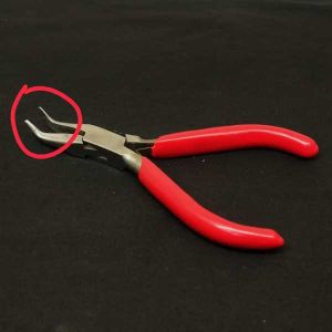 Bent Nose Pliers, 5" Long, Stainless Steel