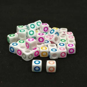Alphabet Beads, Acrylic, Letter (O), Sold By 1 Piece