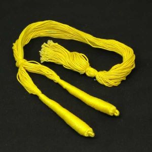 Back rope (Dori), Cotton, 4" Long, 12" Adjustable, Yellow