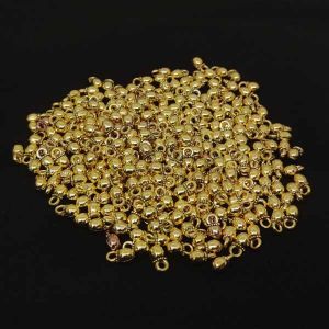 Antique gold drop (gunguroo), 5mm, Round, Sold by pack of 10 gms
