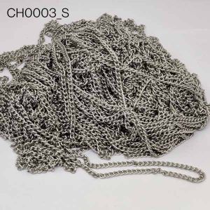 Curb Chain, Antique Silver Plated Chain (Made Of Iron)