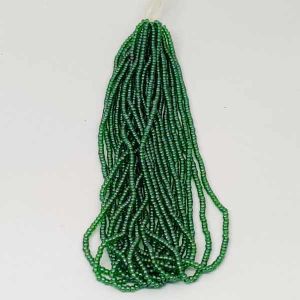 Seed Beads, 13/0, Dull Green (Opaque)