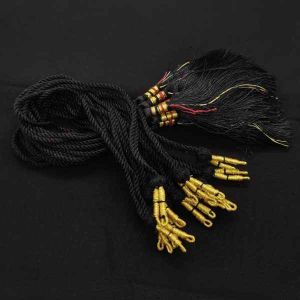 Silk Thread Back Rope, Adjustable, Black