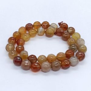 Onyx Stone Beads, 10mm, Round, Light Brown Double Shade
