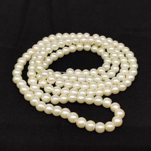 Glass Pearl Beads, 6mm, Cream