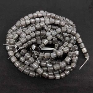 Cats Eye Tumbles, 8x11mm, Grey