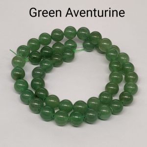 Natural Gemstone Beads, 8mm Round, Green Aventurine