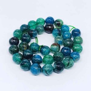 Onyx Stone Beads, 10mm, Round, Peacock Green