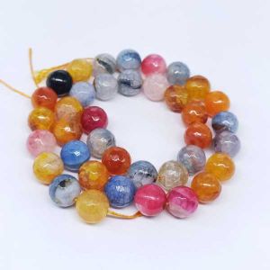 Onyx Stone Beads, 10mm, Round, Multicolor