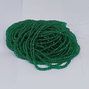 Glass Crystal, Rondelle, 4mm, Sea Green Pack of 4 strings