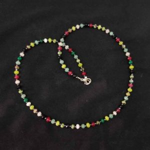 Kids Necklace, Crystal Necklace - Multicolor