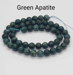 Natural Gemstone Beads, 8mm, Round, Green Apatite
