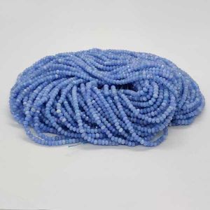 Agate Rondelle, 4x2mm, Light Blue