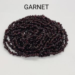 Natural Gemstone Chips, (Garnet) 30" Inches