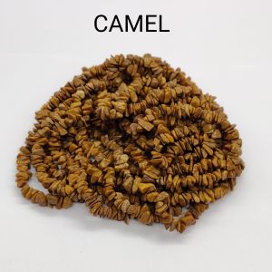Natural Gemstone Chips, (Camel), 30" Inches