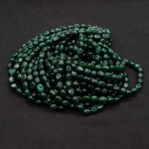 Natural Quartz Beads, (Oval), 8x10mm, Deep Dark Green