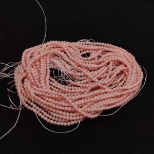 Taiwan Coral Beads, 2mm Round, Pink