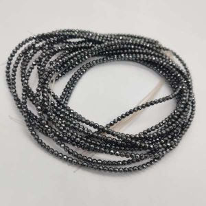 Natural Gemstone Beads, Hematite Beads, 3mm, Round