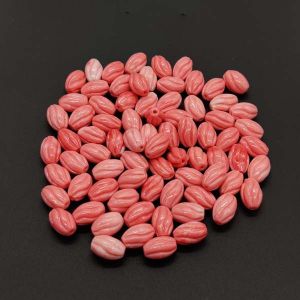 Coral Replica Synthetic Beads, Oval, 10x6mm, Pack Of 20 Pcs