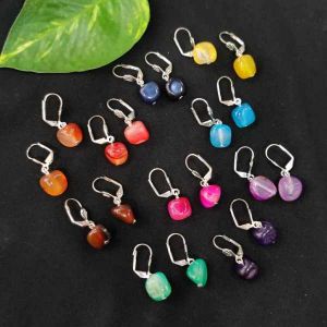 Agate Nugget Earrings, Assorted, Pack Of 10 Pairs