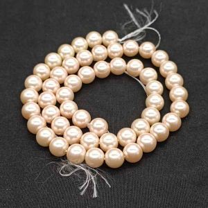 Shell Pearl, 8mm, Round, Beige