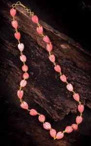 Coral Tulip Necklace