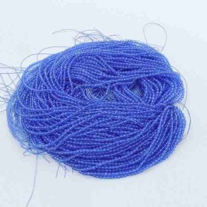 Hydro Crystals, Round, 2mm, Blue (Aqua Bohemica), Pack Of 5 Strings