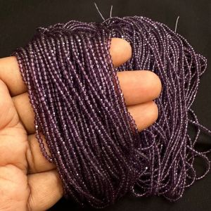 2mm Hydro (Glass) beads, round,Amethyst Pack of 5 Strings