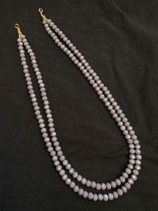 6mm Crystal Necklace In 2 Layers
