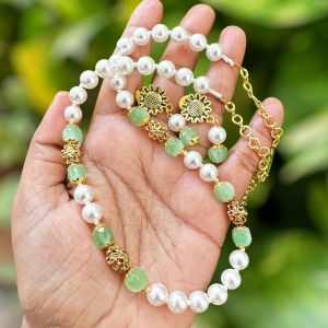 Shell Pearls With Monolisa Beads