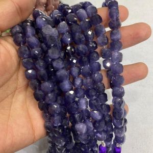 Monolisa Laser Cut Square Beads, 8mm, Purple