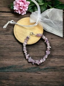 Gemstone Chip Bracelet, Lepidolite