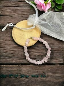 Gemstone Chip Bracelet, Rose Quartz