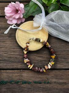 Gemstone Chip Bracelet, Mookite