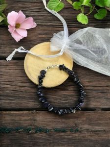 Gemstone Chip Bracelet, Blue Sandstone