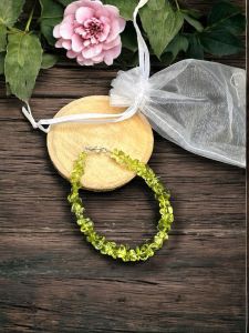 Gemstone Chip Bracelet, Peridot