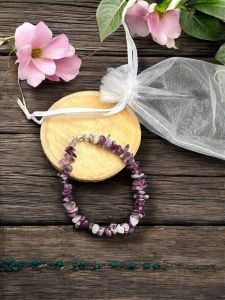 Gemstone Chip Bracelet, Phosphosiderite