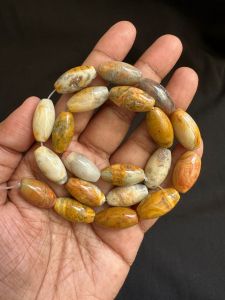 gemstone barrels, 19 mm, Picture Jasper