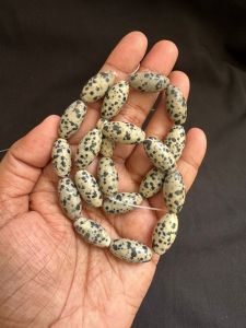 gemstone barrels, 19 mm, Dalmation Jasper