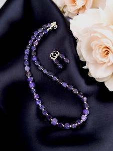 Onyx Plain Necklace Violet