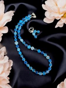 Onyx Plain Necklace Blue