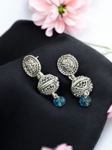 German Silver with Crystal earings