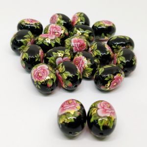 Japanese Beads (Oval) - Black